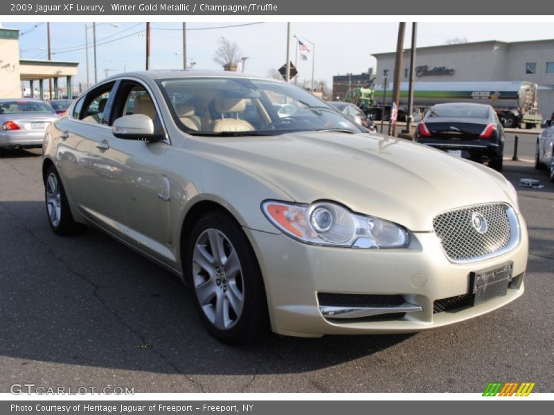 Winter Gold Metallic / Champagne/Truffle 2009 Jaguar XF Luxury