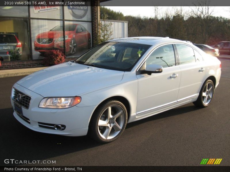 Ice White / Sandstone 2010 Volvo S80 T6 AWD