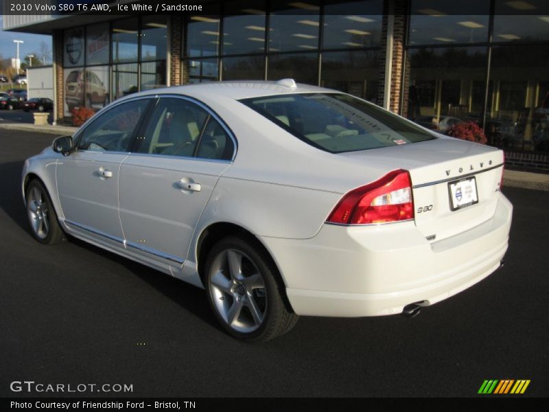 Ice White / Sandstone 2010 Volvo S80 T6 AWD