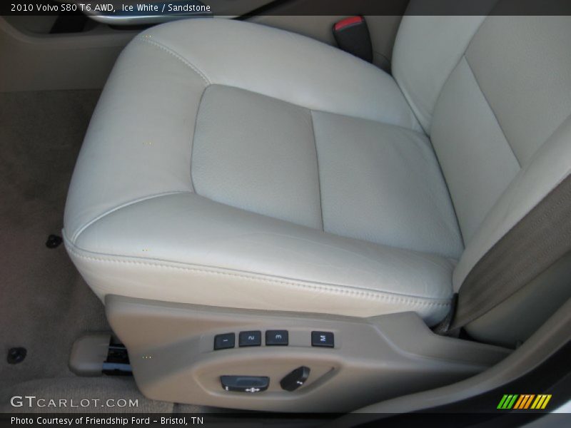 Ice White / Sandstone 2010 Volvo S80 T6 AWD