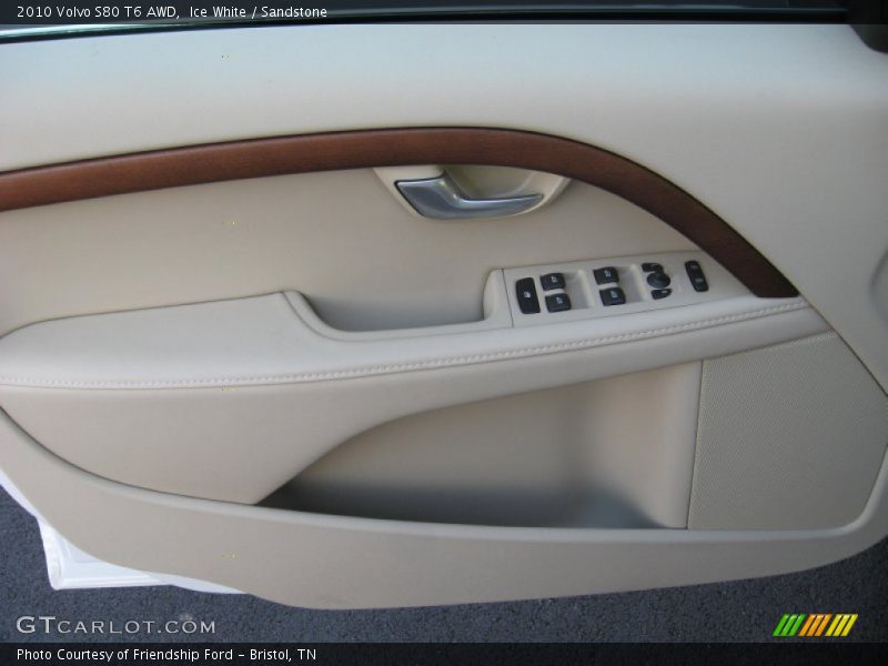 Ice White / Sandstone 2010 Volvo S80 T6 AWD