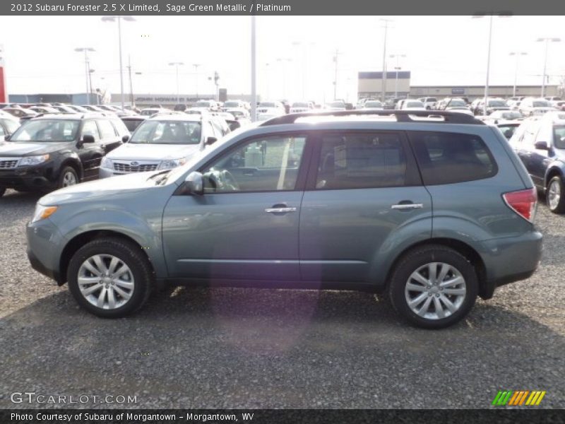 Sage Green Metallic / Platinum 2012 Subaru Forester 2.5 X Limited