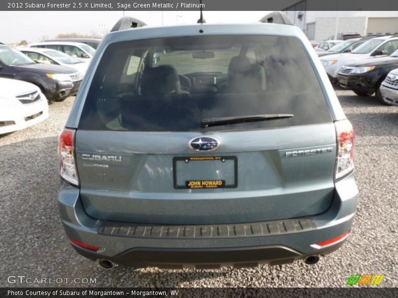 Sage Green Metallic / Platinum 2012 Subaru Forester 2.5 X Limited