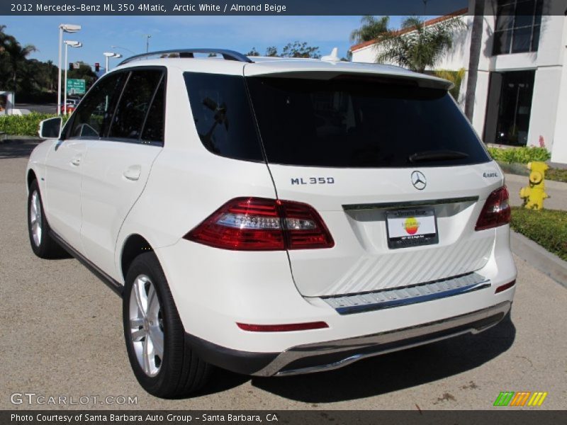 Arctic White / Almond Beige 2012 Mercedes-Benz ML 350 4Matic