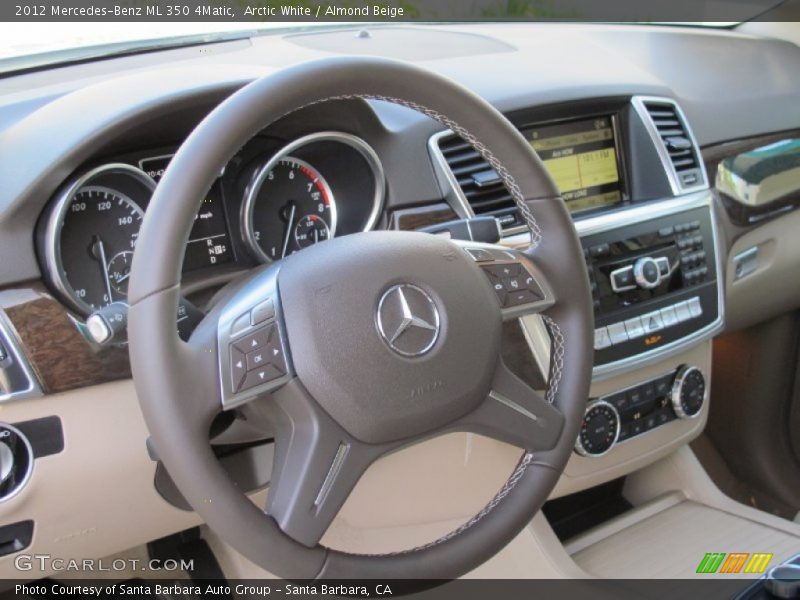 Arctic White / Almond Beige 2012 Mercedes-Benz ML 350 4Matic
