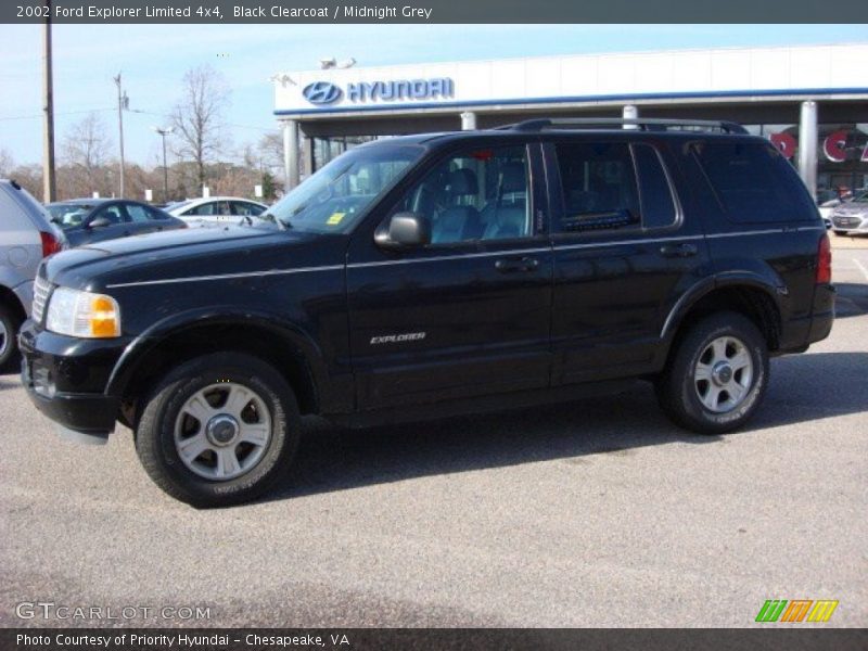 Black Clearcoat / Midnight Grey 2002 Ford Explorer Limited 4x4