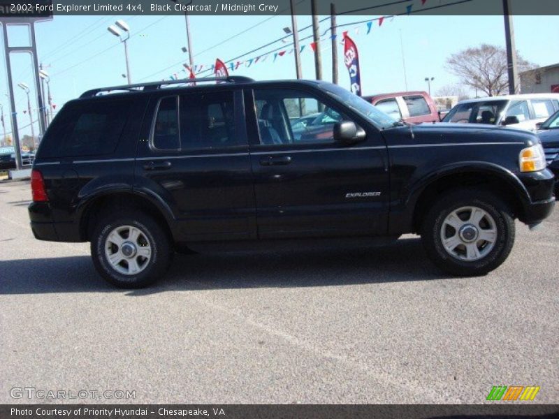 Black Clearcoat / Midnight Grey 2002 Ford Explorer Limited 4x4