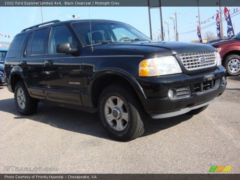 Black Clearcoat / Midnight Grey 2002 Ford Explorer Limited 4x4