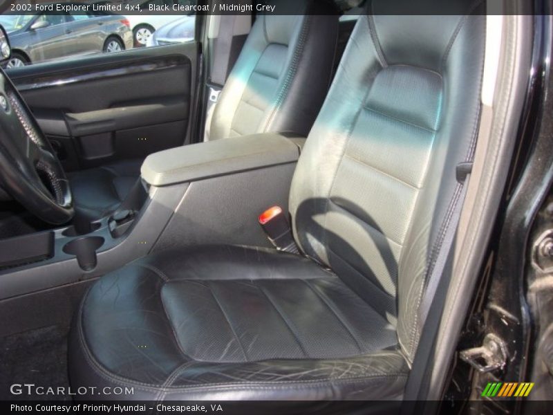 Black Clearcoat / Midnight Grey 2002 Ford Explorer Limited 4x4