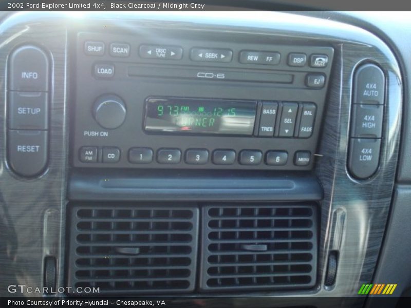 Black Clearcoat / Midnight Grey 2002 Ford Explorer Limited 4x4