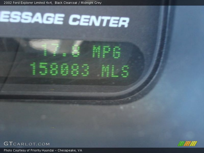 Black Clearcoat / Midnight Grey 2002 Ford Explorer Limited 4x4