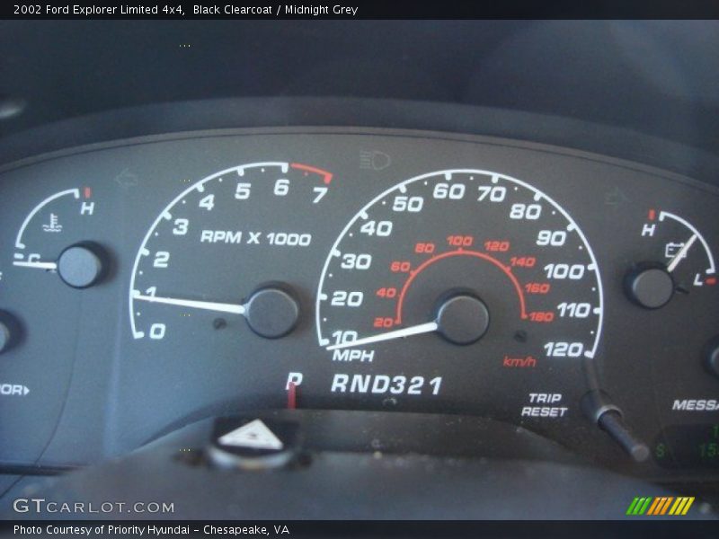 Black Clearcoat / Midnight Grey 2002 Ford Explorer Limited 4x4