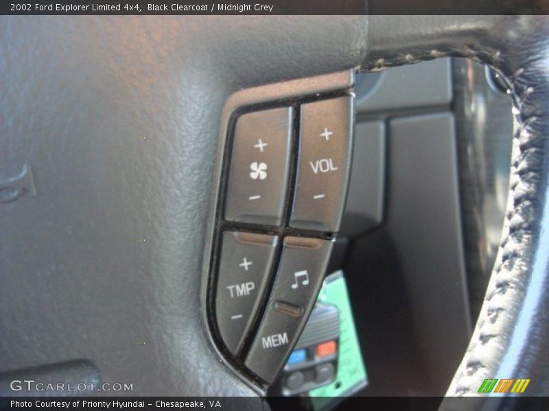 Black Clearcoat / Midnight Grey 2002 Ford Explorer Limited 4x4