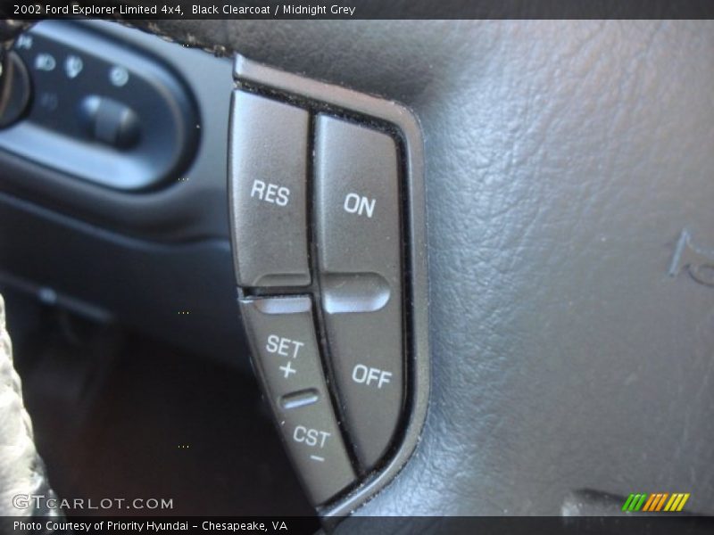 Black Clearcoat / Midnight Grey 2002 Ford Explorer Limited 4x4