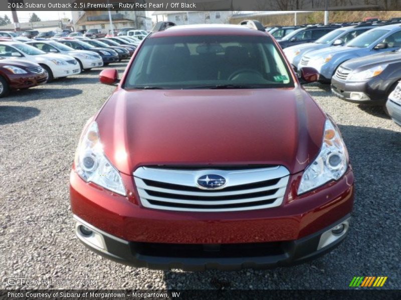 Ruby Red Pearl / Off Black 2012 Subaru Outback 2.5i Premium