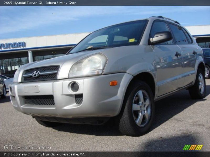 Sahara Silver / Gray 2005 Hyundai Tucson GL