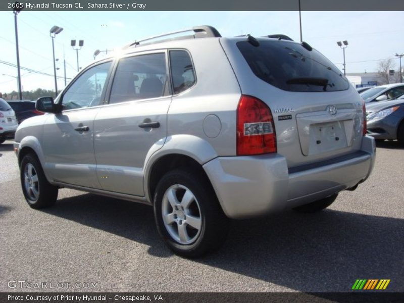Sahara Silver / Gray 2005 Hyundai Tucson GL