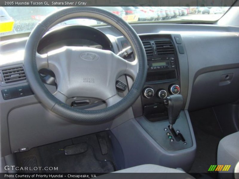 Sahara Silver / Gray 2005 Hyundai Tucson GL