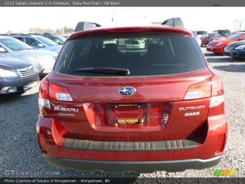 Ruby Red Pearl / Off Black 2012 Subaru Outback 2.5i Premium