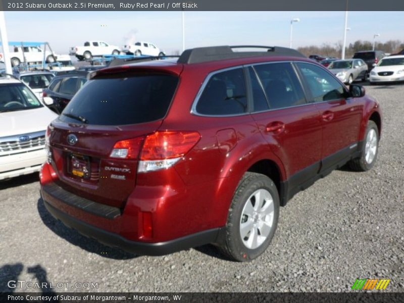 Ruby Red Pearl / Off Black 2012 Subaru Outback 2.5i Premium