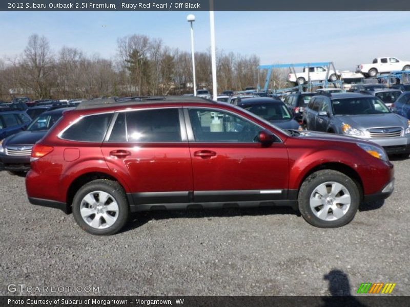 Ruby Red Pearl / Off Black 2012 Subaru Outback 2.5i Premium
