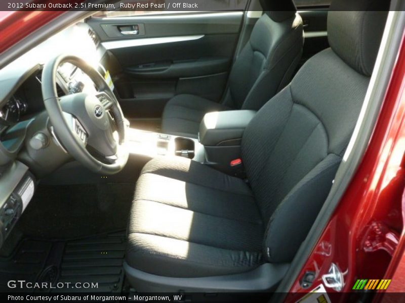 Ruby Red Pearl / Off Black 2012 Subaru Outback 2.5i Premium