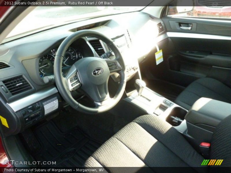 Ruby Red Pearl / Off Black 2012 Subaru Outback 2.5i Premium