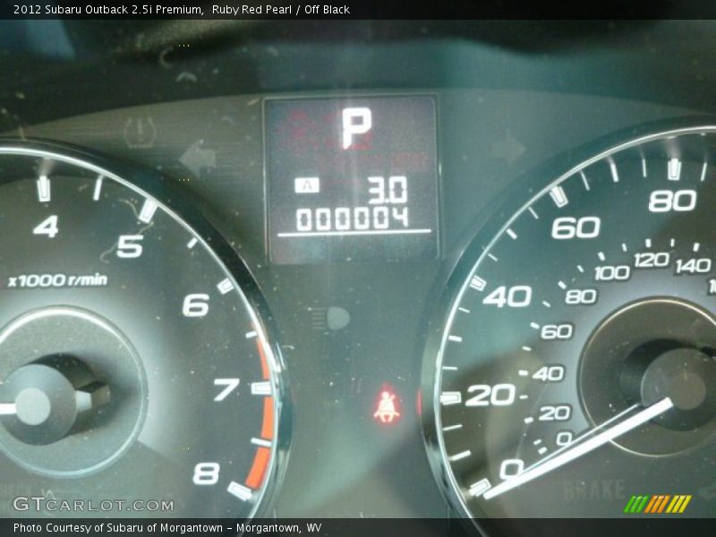 Ruby Red Pearl / Off Black 2012 Subaru Outback 2.5i Premium