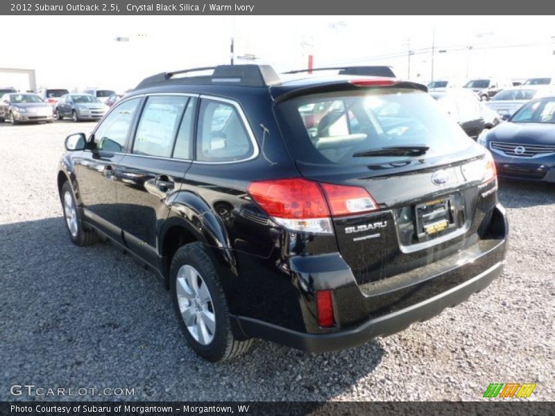 Crystal Black Silica / Warm Ivory 2012 Subaru Outback 2.5i