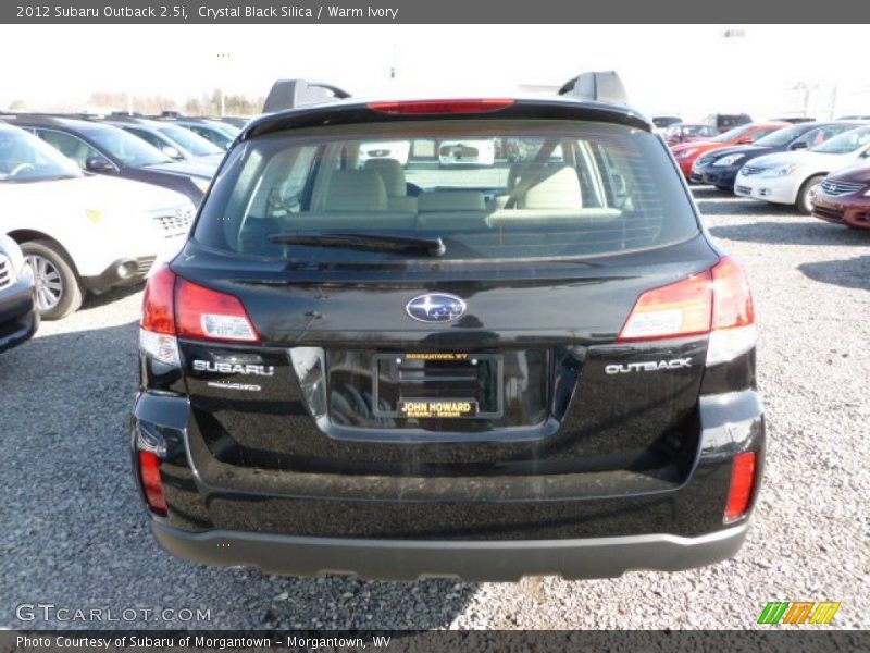 Crystal Black Silica / Warm Ivory 2012 Subaru Outback 2.5i