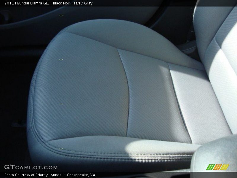 Black Noir Pearl / Gray 2011 Hyundai Elantra GLS