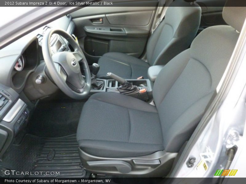  2012 Impreza 2.0i 4 Door Black Interior