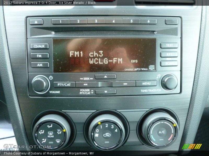 Controls of 2012 Impreza 2.0i 4 Door