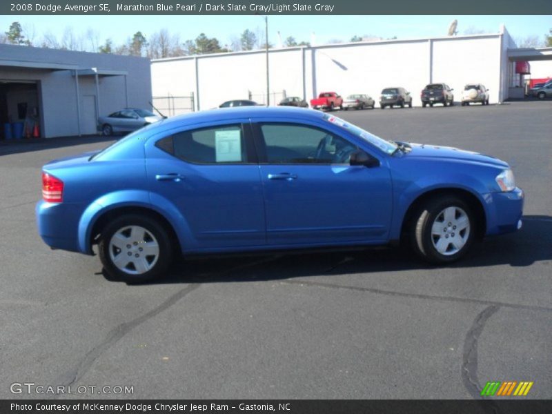 Marathon Blue Pearl / Dark Slate Gray/Light Slate Gray 2008 Dodge Avenger SE