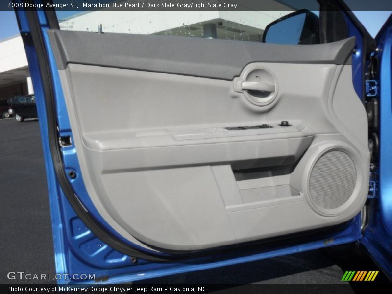 Marathon Blue Pearl / Dark Slate Gray/Light Slate Gray 2008 Dodge Avenger SE