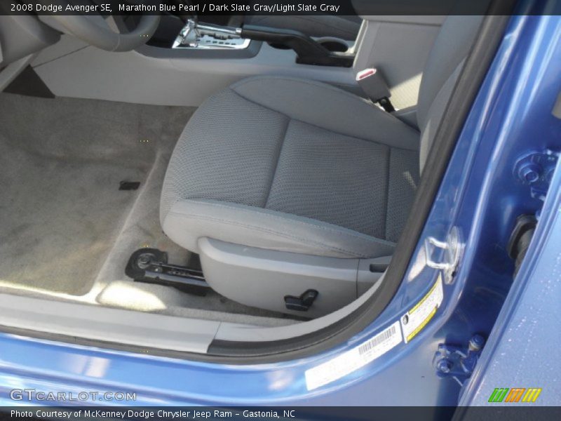 Marathon Blue Pearl / Dark Slate Gray/Light Slate Gray 2008 Dodge Avenger SE