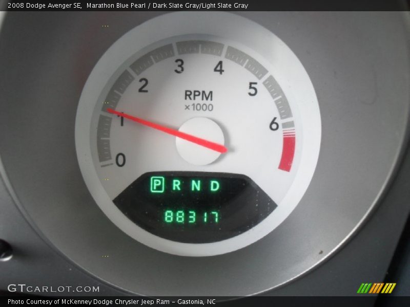 Marathon Blue Pearl / Dark Slate Gray/Light Slate Gray 2008 Dodge Avenger SE
