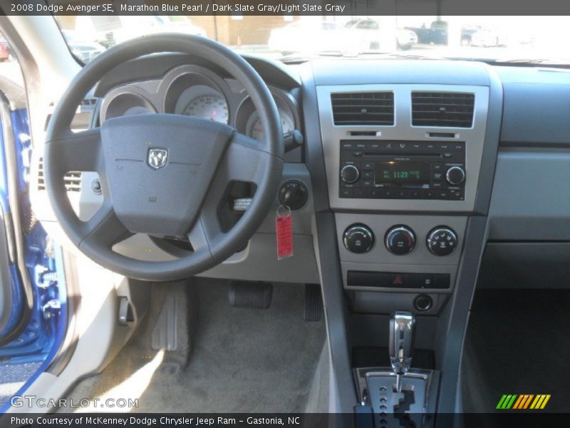 Marathon Blue Pearl / Dark Slate Gray/Light Slate Gray 2008 Dodge Avenger SE