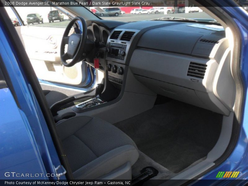 Marathon Blue Pearl / Dark Slate Gray/Light Slate Gray 2008 Dodge Avenger SE