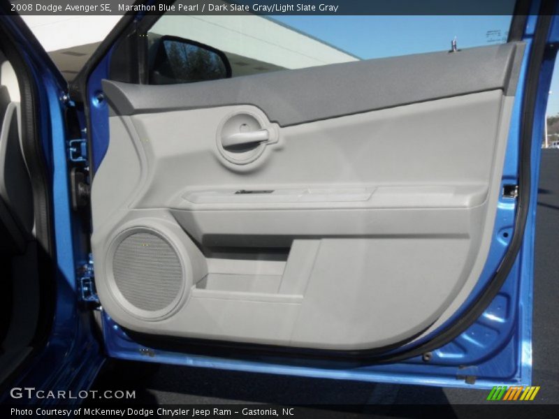 Marathon Blue Pearl / Dark Slate Gray/Light Slate Gray 2008 Dodge Avenger SE