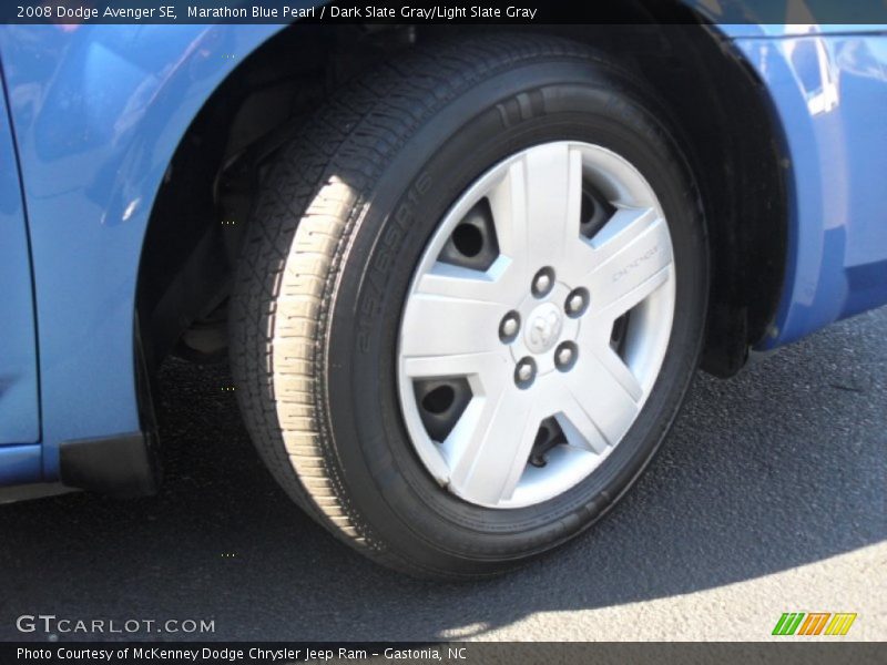 Marathon Blue Pearl / Dark Slate Gray/Light Slate Gray 2008 Dodge Avenger SE