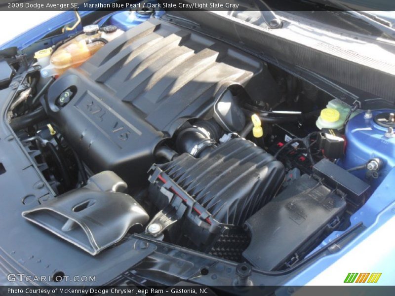 Marathon Blue Pearl / Dark Slate Gray/Light Slate Gray 2008 Dodge Avenger SE