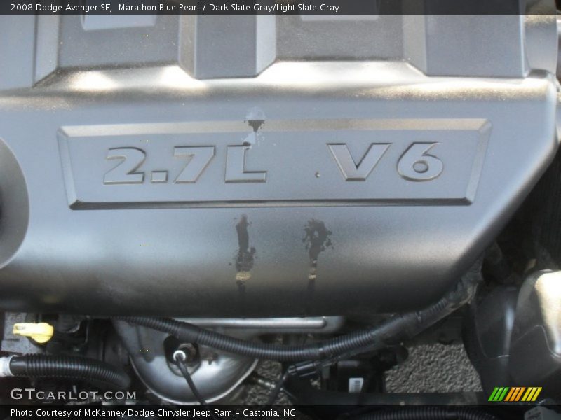 Marathon Blue Pearl / Dark Slate Gray/Light Slate Gray 2008 Dodge Avenger SE