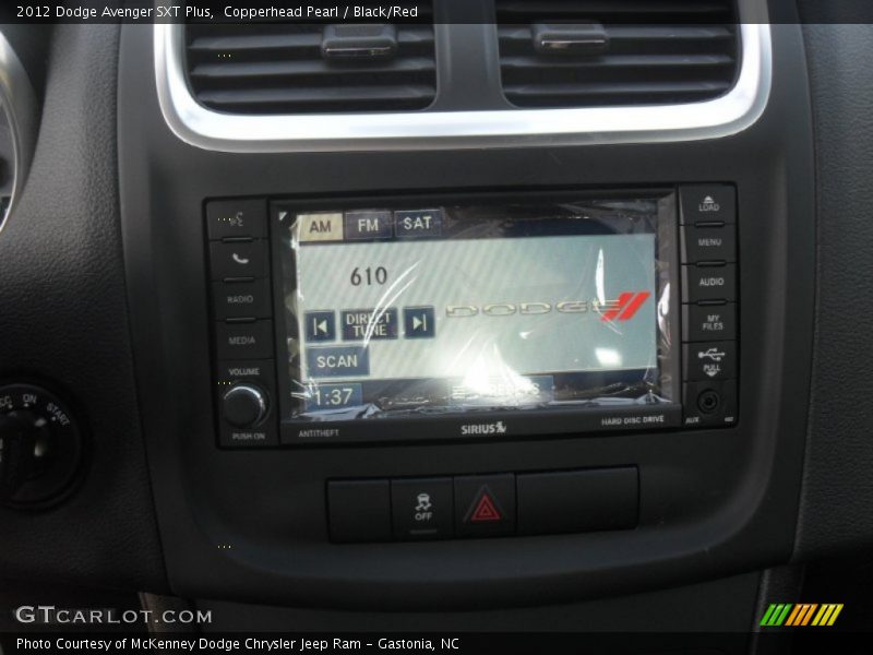 Copperhead Pearl / Black/Red 2012 Dodge Avenger SXT Plus