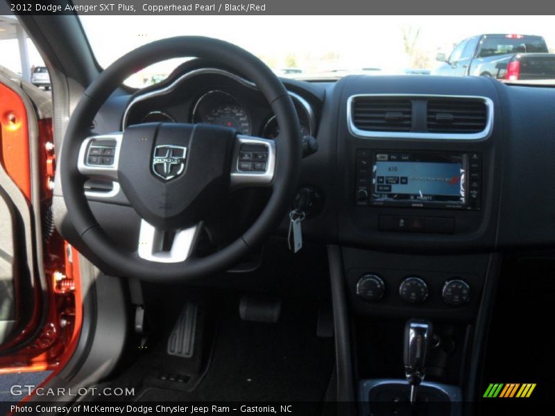 Copperhead Pearl / Black/Red 2012 Dodge Avenger SXT Plus