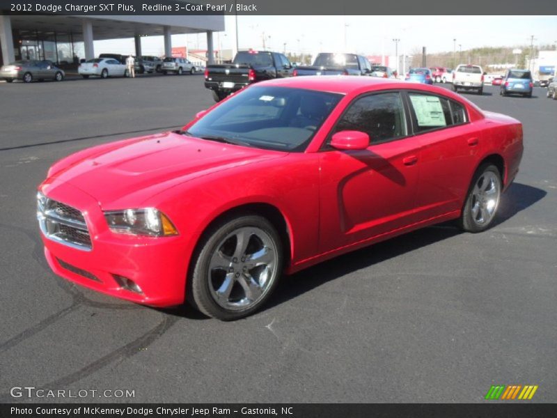 Redline 3-Coat Pearl / Black 2012 Dodge Charger SXT Plus