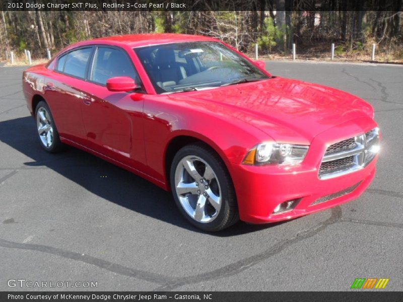 Redline 3-Coat Pearl / Black 2012 Dodge Charger SXT Plus