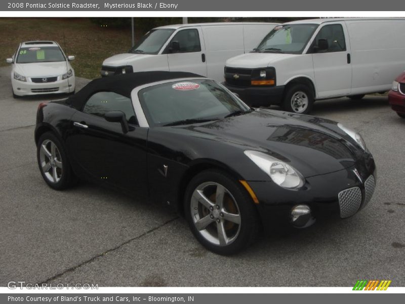 Mysterious Black / Ebony 2008 Pontiac Solstice Roadster