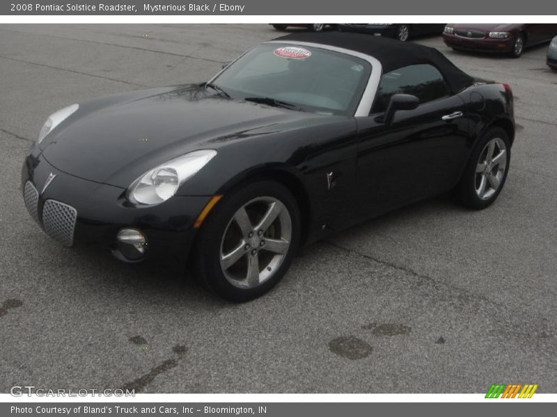 Mysterious Black / Ebony 2008 Pontiac Solstice Roadster