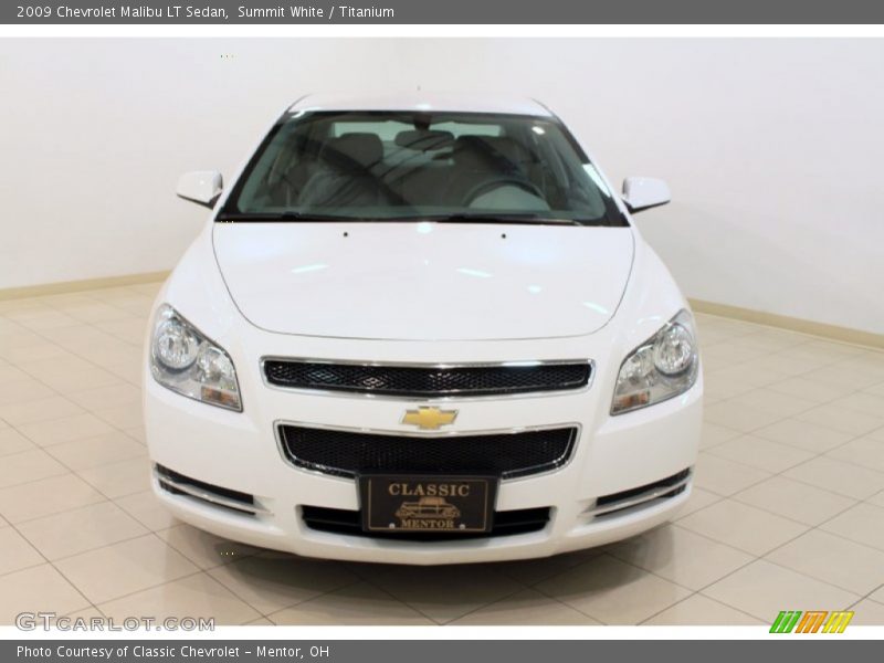 Summit White / Titanium 2009 Chevrolet Malibu LT Sedan